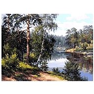 Norimpex Jezero v lese 30 × 40 cm - Diamond Painting