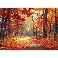 Norimpex Forest in autumn colours 30 × 40 cm - Diamond Painting