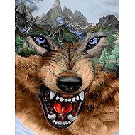 Norimpex Vlk a hory 80 × 40 cm - Diamond Painting