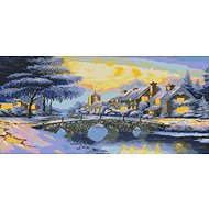 Norimpex Snow bridge 80 × 40 cm - Diamond Painting
