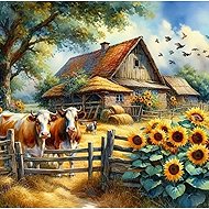 Norimpex Farm House 30 × 40 cm - Diamond Painting