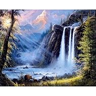 Norimpex Vodopád v horách 30 × 40 cm - Diamond Painting