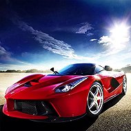 Norimpex Červené Ferrari 30 × 40 cm - Diamond Painting