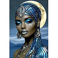 Norimpex Africká princezna 30 × 40 cm - Diamond Painting