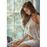 Norimpex Posing at the window 30 × 40 cm - Diamond Painting