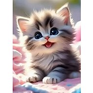 Norimpex Little Happy Kitten 30 × 40 cm - Diamond Painting
