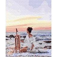 Norimpex Artist on the coast 30 × 40 cm - Diamond Painting