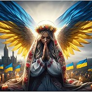 Norimpex Ukrainian angel 30 × 40 cm - Diamond Painting