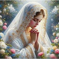 Norimpex Praying Virgin Mary 30 × 40 cm - Diamond Painting