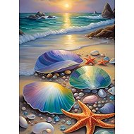 Norimpex Clam and starfish 30 × 40 cm - Diamond Painting