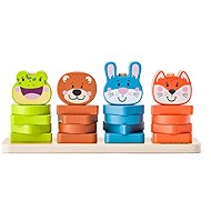 Woody Navlékací tvary - Lesní zvířata - Motor Skill Toy