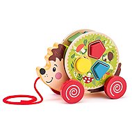 Woody Tahací ježek s vkládačkou - Lesní zvířata - Push and Pull Toy