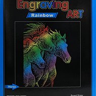 EDEN Scratch-off picture rainbow A5 Horses - Scratch Pictures