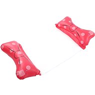 GGV Pool lounger bow 130 × 70 × 15 cm, red - Inflatable Water Mattress