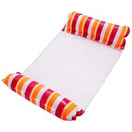 GGV Pool lounger striped 115 × 66 × 15 cm, orange - Inflatable Water Mattress