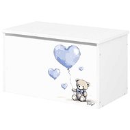 Toy box Nellys - Teddy love - blue - Toy Organiser