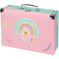 BAAGL Folding school case Rainbow with fittings - Small Briefcase