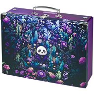 BAAGL Foldable school case Jungle Panda with fittings - Small Briefcase