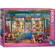EUROGRAPHICS Puzzle Books and coffee 1000 pieces - Jigsaw Puzzle