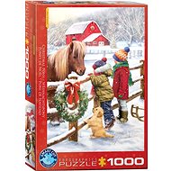 EUROGRAPHICS Puzzle Christmas Pony 1000 pieces - Jigsaw Puzzle