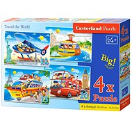 CASTORLAND Puzzle Around the World 4in1 (8,12,15,20 pieces) - Jigsaw Puzzle