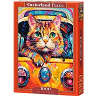 CASTORLAND Puzzle Cat traveling by bus 1000 pieces - Jigsaw Puzzle