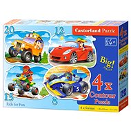 CASTORLAND Puzzle Fun Ride 4in1 (8,12,15,20 pieces) - Jigsaw Puzzle