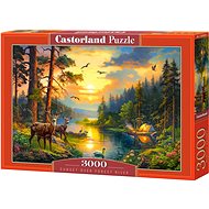 CASTORLAND Puzzle Sunset over the river 3000 pieces - Jigsaw Puzzle