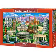 CASTORLAND Puzzle Famous landmarks 1000 pieces - Jigsaw Puzzle