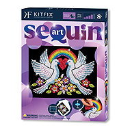 Kitfix Sequin art glitter creative set - Doves 8+ - Diamond Painting