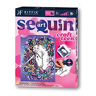 Kitfix Sequin art glitter creative set - Unicorn 8+ - Diamond Painting