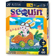 Kitfix Sequin art glitter creative set - Rabbit in carrot 5+ - Diamond Painting