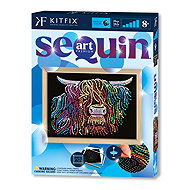 Kitfix Sequin art Blue premium glitter creative set - Mountain cow 8+ - Diamond Painting