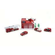 Teddies Set with Fire Station/Garage - Toy Garage