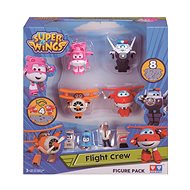 Super Wings - Transforming Robot - 4 Crew Members in the Pack - Figure