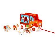 Scratch Truck with Animals Circus - Wooden Toy