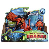 Dragons 3 Dragon and Viking - Orange - Figure