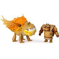 Dragons 3 Dragon and Viking - Brown - Figure