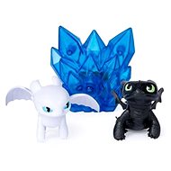 3 Dragons Gift Set - Toothless and White Dragon (Lightfury) - Figure