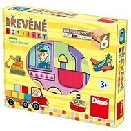 Dino Fahrzeuge - Holz-Bausteine