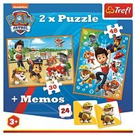 Puzzle 2in1 + memory game Paw patrol - Jigsaw