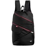 Zipit Looper Premium Backpack Black + Burgundy - City Backpack