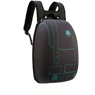 Zipit Shell backpack black with printed green pockets - City Backpack