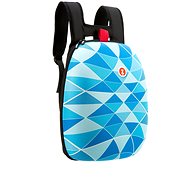 Zipit Shell Backpack Blue Triangles - City Backpack