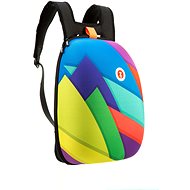 Zipit Shell Backpack Brightly Coloured Triangles - City Backpack