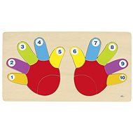 Goki Wooden Puzzle on Board - Hands - Jigsaw Puzzle