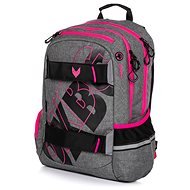 OXY Sport GREY LINE pink hátizsák - Iskolatáska
