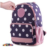 Pixie Crew Leisure Backpack, Blue with White Dot - City Backpack