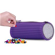 Pixie Crew Round Pencil Case Purple/Grey - School Case