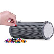 Pixie Crew Round Pencil Case Grey/Grey - School Case